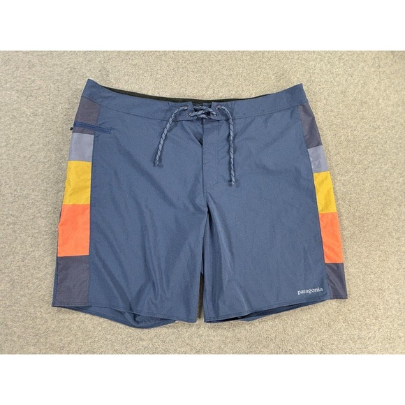 Patagonia Hydropeak Surf Swim Board Shorts (Men's 40) Blue - 9" - Picture 1 of 10